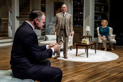 Josh Innerst, Ken Bolden, and Brooke Turner in Dial M for Murder at Pittsburgh Public Photo