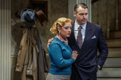 Brooke Turner and Josh Innerst in Dial M for Murder at Pittsburgh Public Theater, Sep Photo