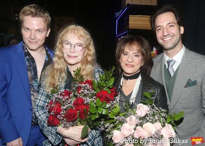 Ronan Farrow, Mia Farrow, Patti LuPone and Joshua Johnston Photo