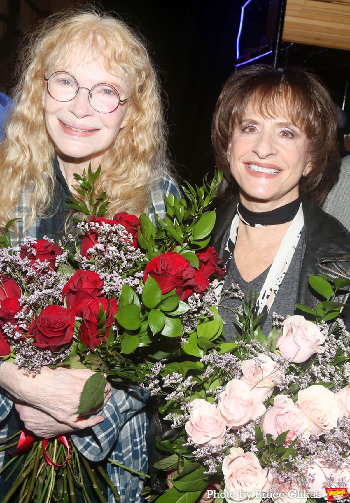Mia Farrow and Patti LuPone  at 