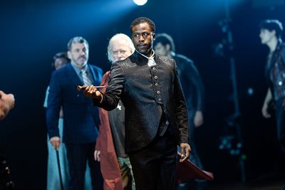 Jason Bowen and members of the cast Photo