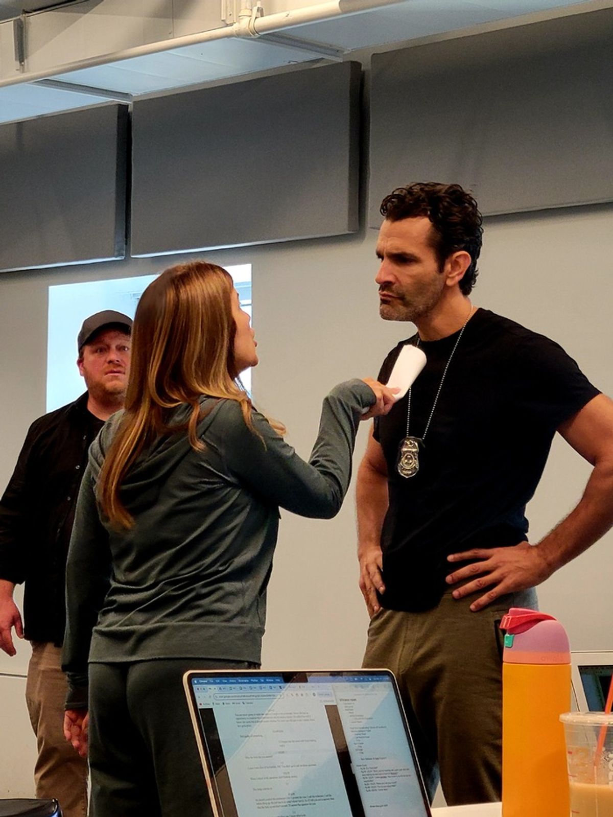 Jason SweetTooth Williams, Trich Small, Dave Baez at Photos: THE WITNESS ROOM at AMT Theatre in Rehearsal