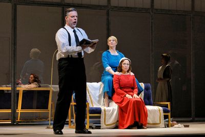 John Relyea, Lindsay Ammann, and Irene Roberts  Photo