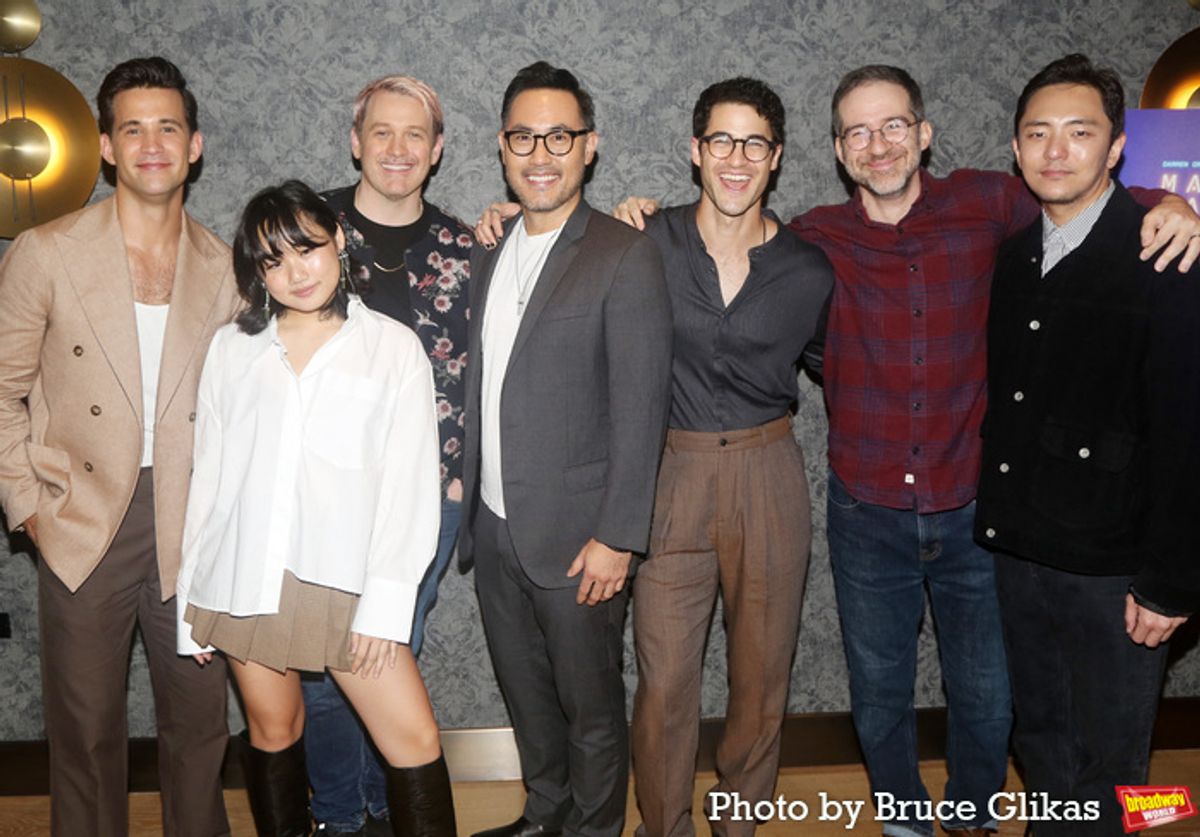 Dez Duron, Helen J Shen, Michael Arden, Marcus Choi, Darren Criss, Will Aronson, and Hue Park at 