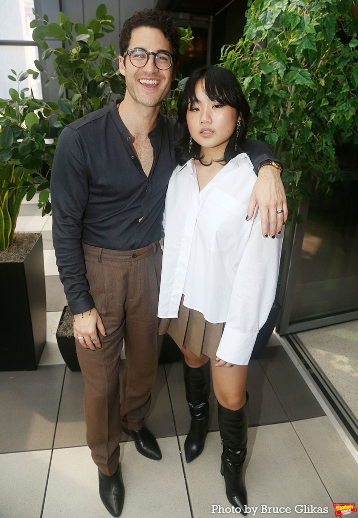 Darren Criss and Helen J Shen at 