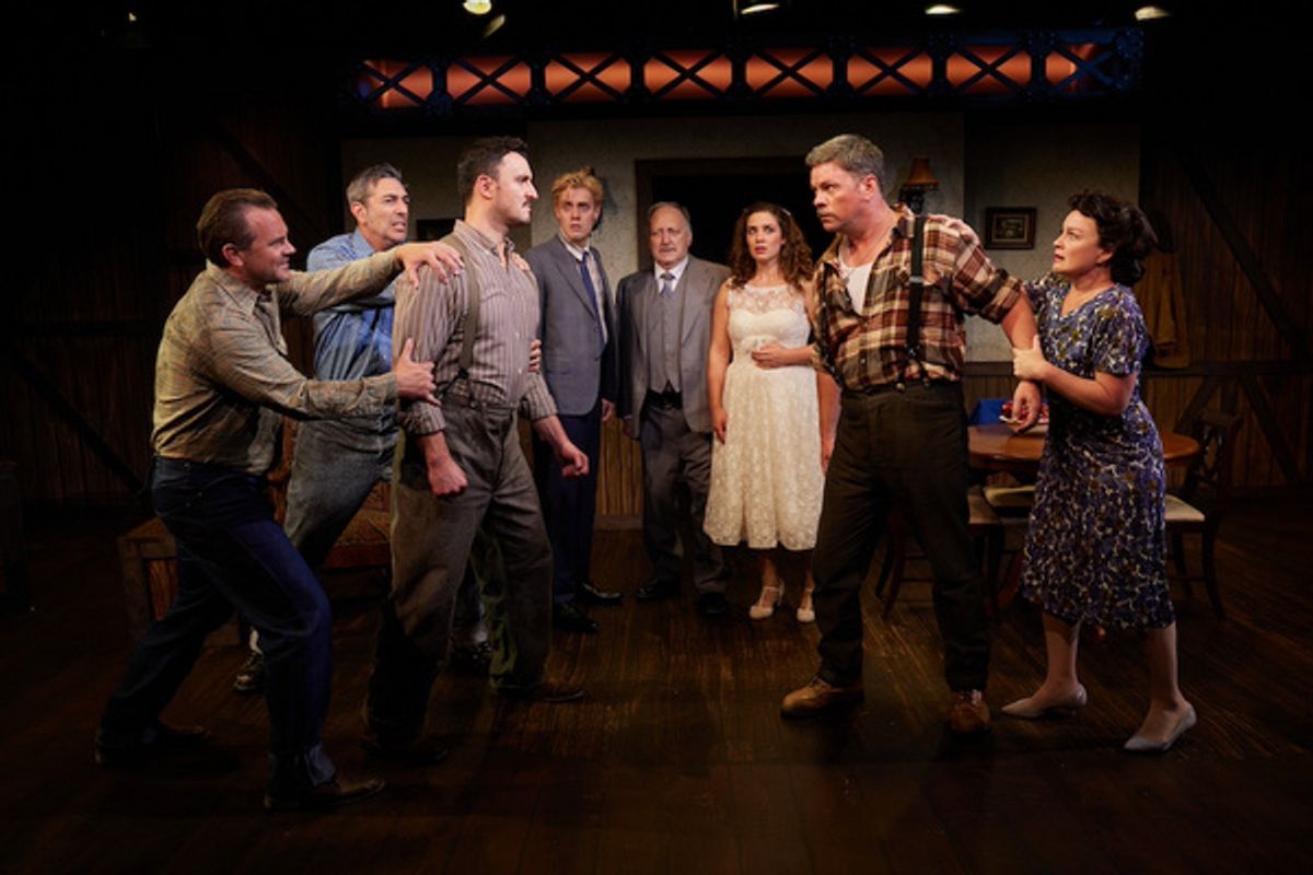 (L-R) Steve Froehlich, Matthew Salazar-Thompson, Lowell Byers, Coby Rogers, Frank Corrado, Marie Zolezzi, Richard Baird, Margot White  - photo by Aaron Rumley at 