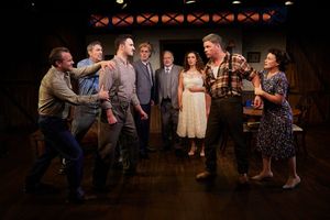 (L-R) Steve Froehlich, Matthew Salazar-Thompson, Lowell Byers, Coby Rogers, Frank Corrado, Marie Zolezzi, Richard Baird, Margot White - photo by Aaron Rumley @ BroadwayWorld (L-R) Steve Froehlich, Matthew Salazar-Thompson, Lowell Byers, Coby Rogers, Frank Cor Photo