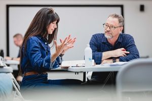 Caroline Catz, Joshua Malina @ BroadwayWorld Caroline Catz, Joshua Malina Photo