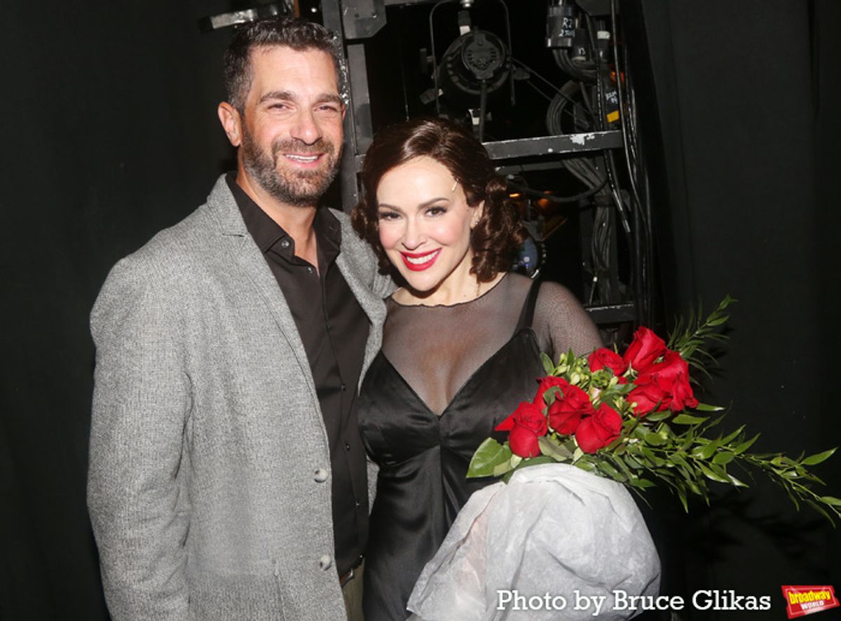 David Bugliari and Alyssa Milano  at 