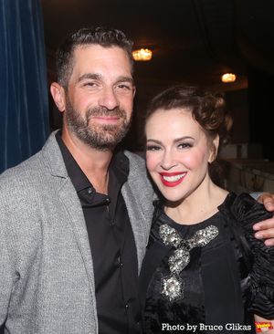 David Bugliari and Alyssa Milano @ BroadwayWorld David Bugliari and Alyssa Milano Photo