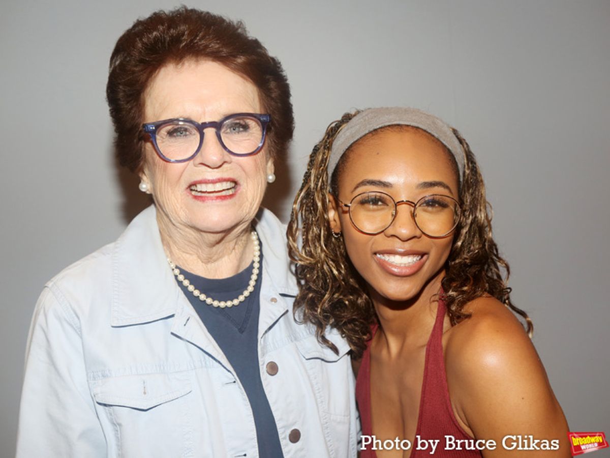 Billie Jean King and Laila Erica Drew at 