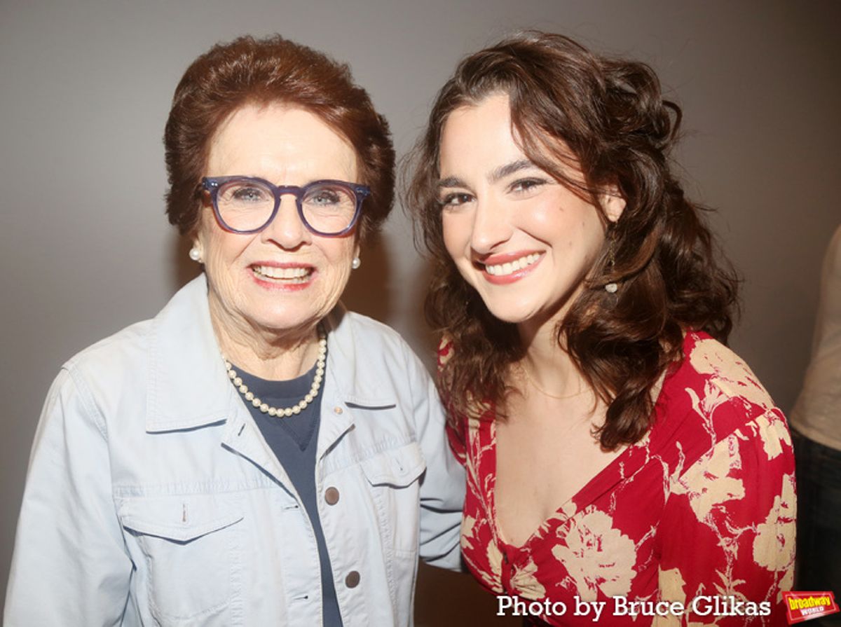 Billie Jean King and Hannah Cruz at 