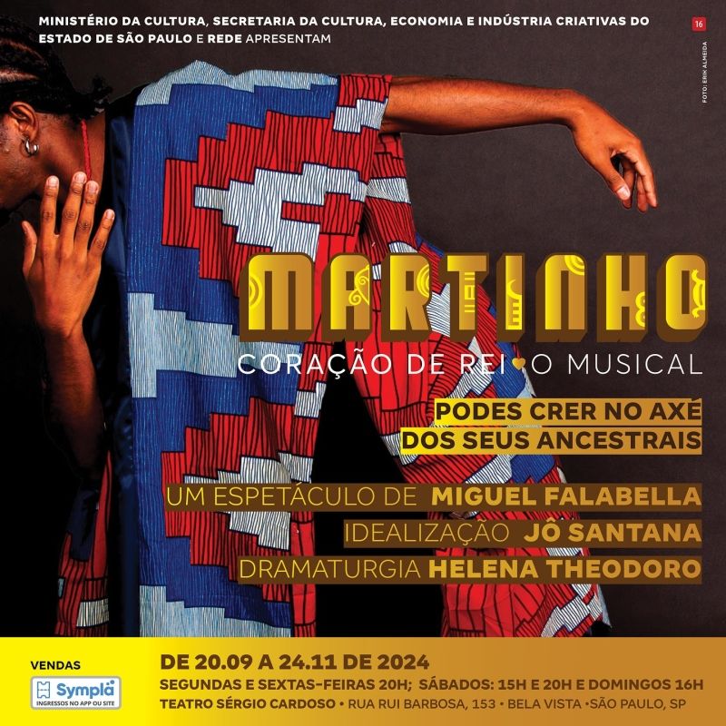 Considered One of the Great Exponents of Samba MARTINHO CORA??O DE REI, THE MUSICAL Pays Tribute to Martinho da Vila  Image