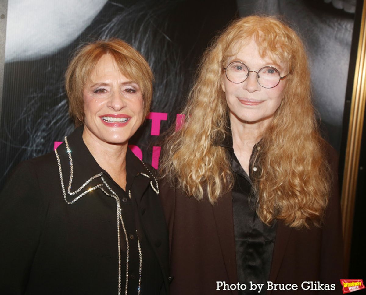 Mia Farrow and Patti LuPone  at 