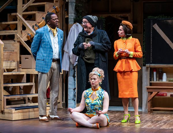Amanda Fink with (back, l to r) James Vincent Meredith, Francis Guinan and Audrey Fra Photo