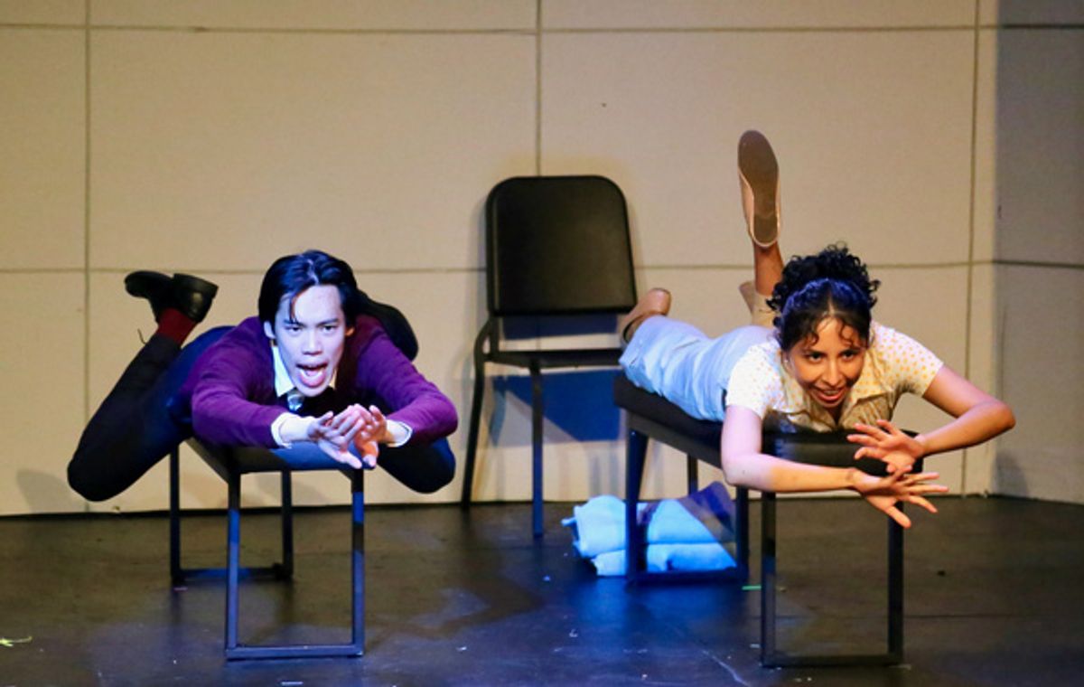 Ethan Yaheen-Moy Chan and Johana Gracia Lara at 