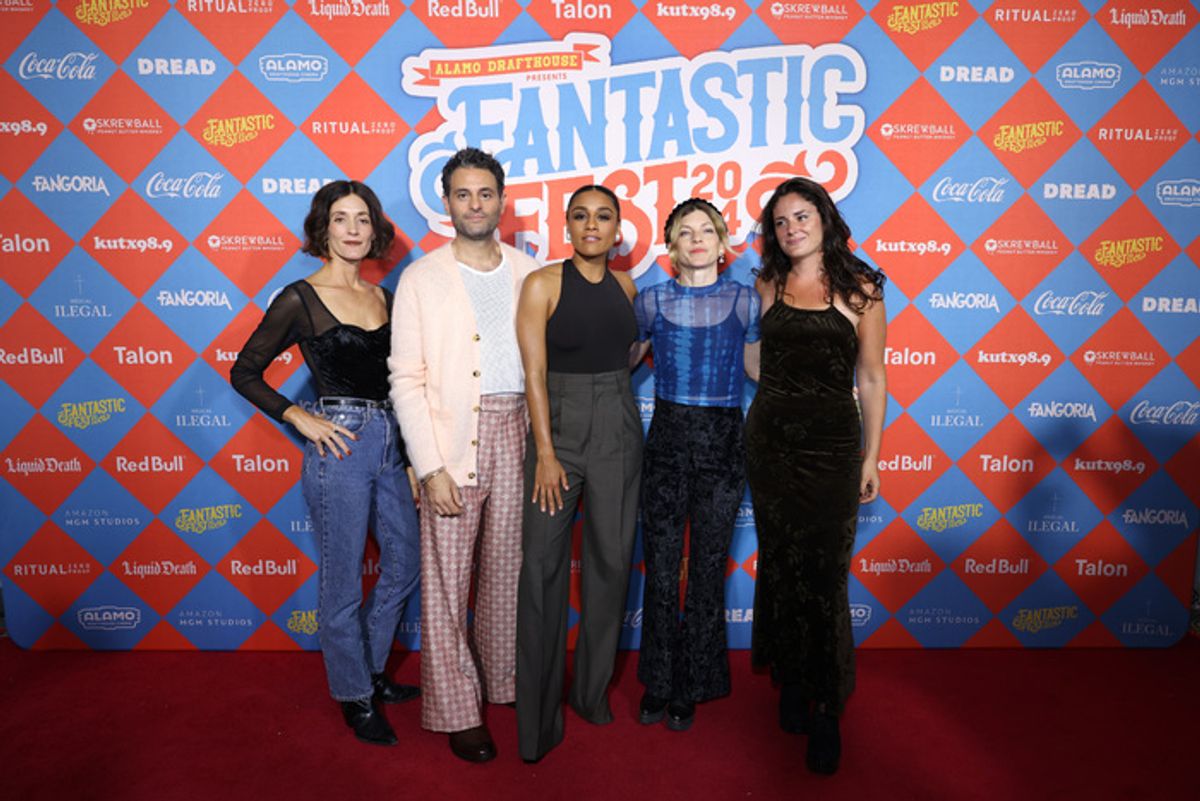 Danielle Krudy, Arian Moayed, Ariana DeBose, Bridget Savage Cole, and Alexandra Schaller at 