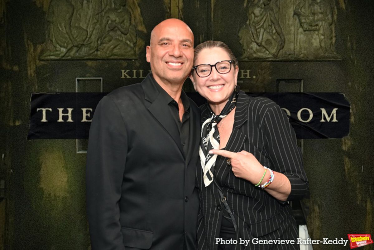 Pedro Antonio Garcia (Writer) and Camryn Manheim at 