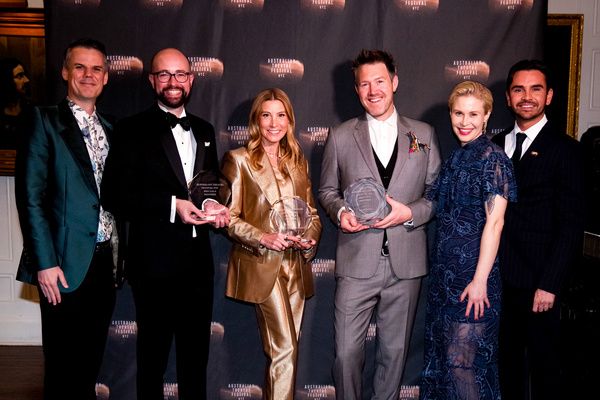 Josh Pugh, Zjantelle Cammisa Markel & Eddie Perfect with Mark Barford, Jillian Geurts Photo