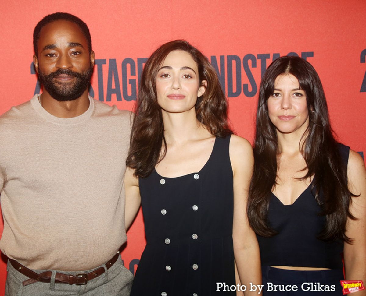 Motell Foster, Emmy Rossum and Zoe Winters  at 