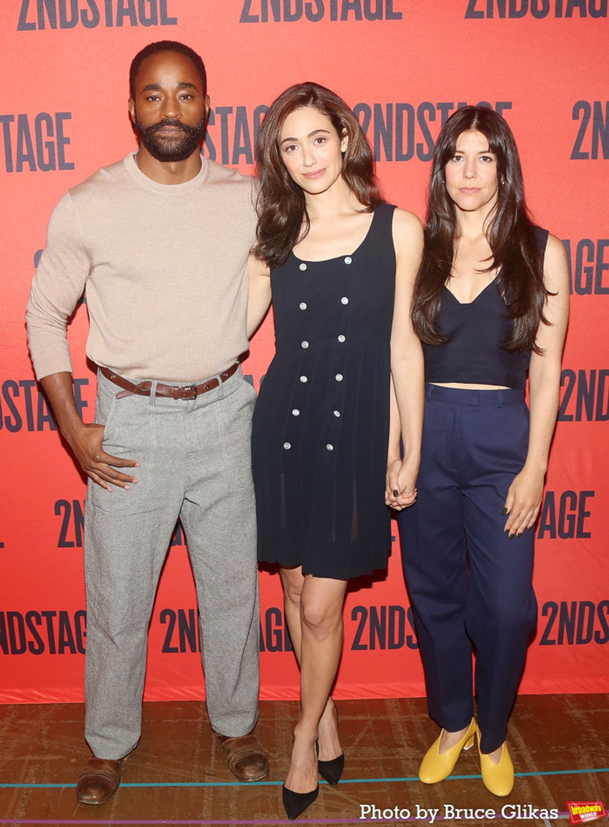 Motell Foster, Emmy Rossum and Zoe Winters  at 