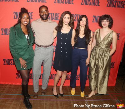 Director Whitney White, Motell Foster, Emmy Rossum, Zoe Winters and Playwright Amy Be Photo