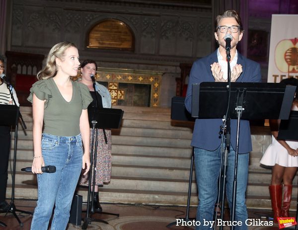 Alyse Alan Louis and Andy Karl Photo