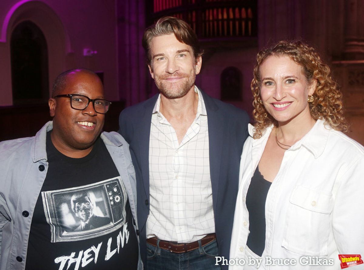 Michael R. Jackson, Andy Karl and Anna K. Jacobs at 