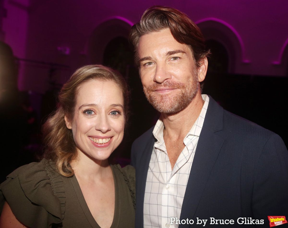 Alyse Alan Louis and Andy Karl
 at 