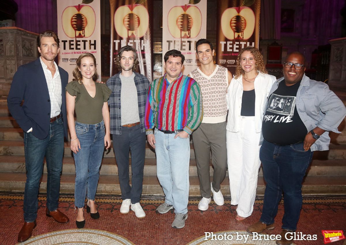 Andy Karl, Alyse Alan Louis, Will Connolly, Jared Loftin, Jason Gotay, Anna K. Jacobs and Michael R. Jackson at 