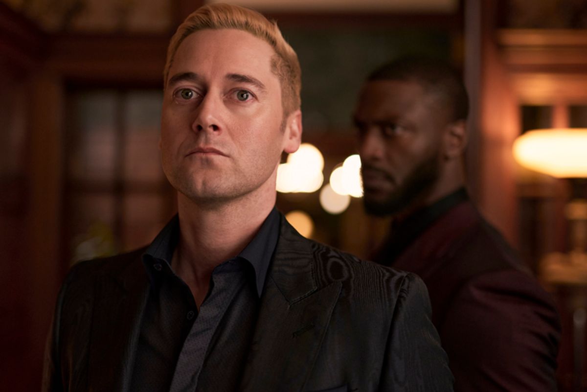 Ryan Eggold and Aldis Hodge at 