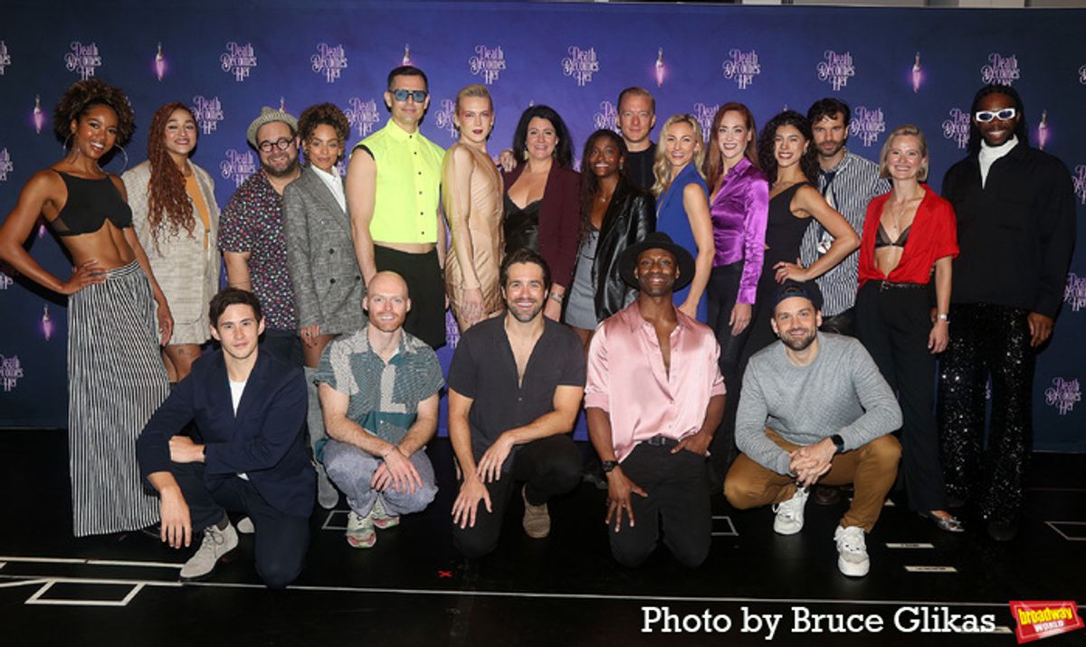 The Ensemble of 'Death Becomes Her' including Marija Abney, Lauren Celentano, Sarita Colon, Kaleigh Cronin, Natalie Charle Ellis, Taurean Everett, Michael Graceffa, Neil Haskell, Kolton Krouse, Josh Lamon, Sarah Meahl, Ximone Rose, Sir Brock Warren, Bud Weber, Ryan Worsing, Warren Yang. Kyle Brown, Lakota Knuckle, Johanna Moise and Amy Quanbeck  at 