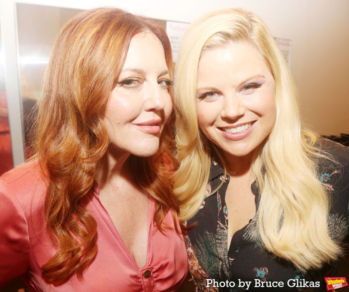Jennifer Simard and Megan Hilty at 