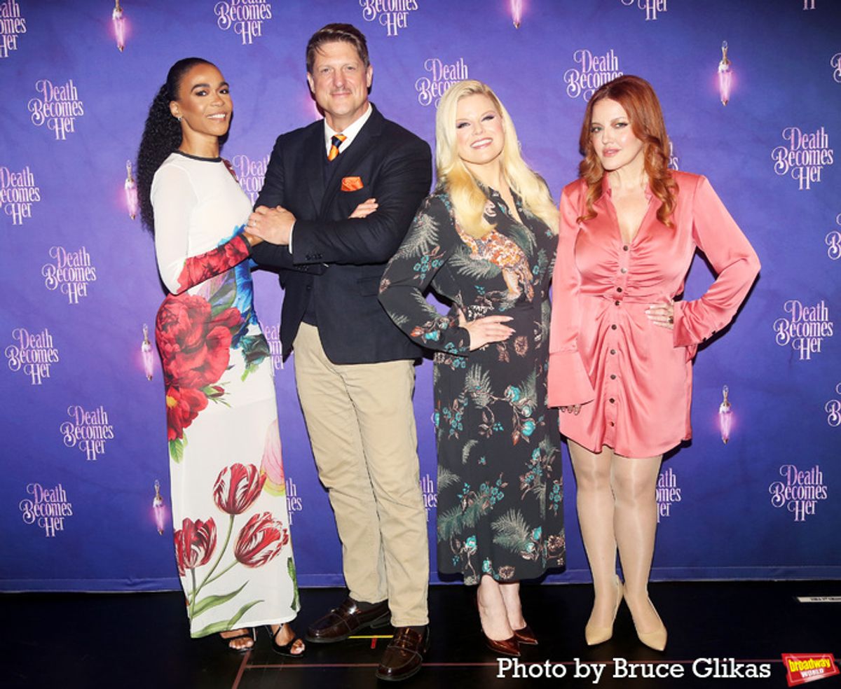 Michelle Williams, Christopher Sieber, Megan Hilty and Jennifer Simard  at 