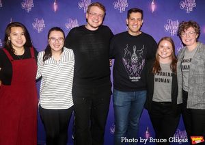 "Death Becomes Her" Stage Management Team Caroline Duffin, Liz Beatty, Luke Anderson, Photo