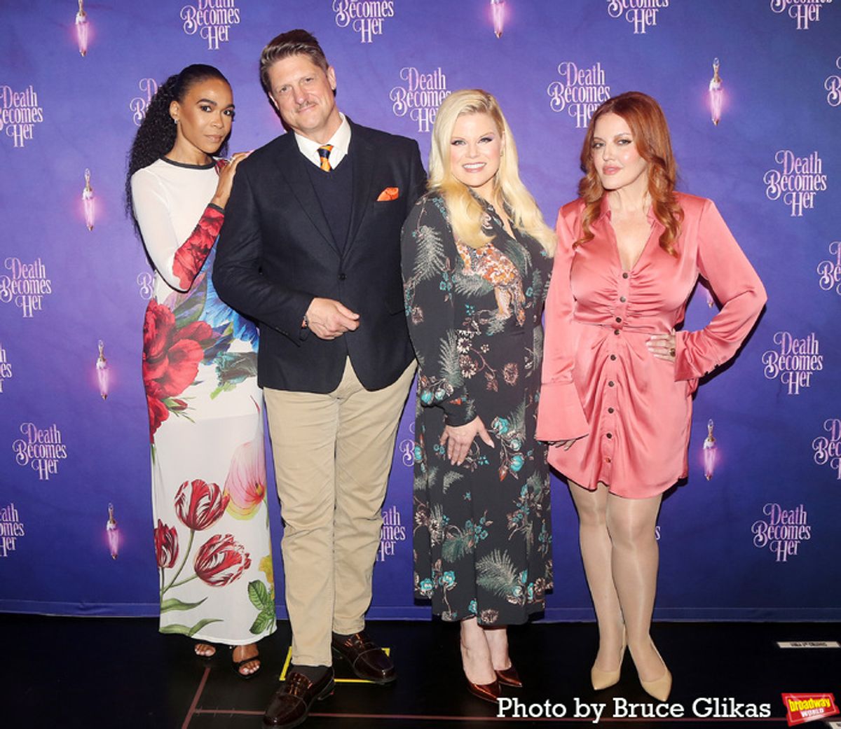 Michelle Williams, Christopher Sieber, Megan Hilty and Jennifer Simard  at 