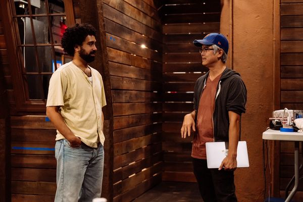 Noah Keyishian & Playwright Lloyd Suh
 Photo