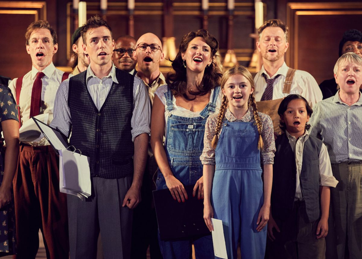 Jamie Muscato, Summer Strallen, and the cast of Winghaven Park at 