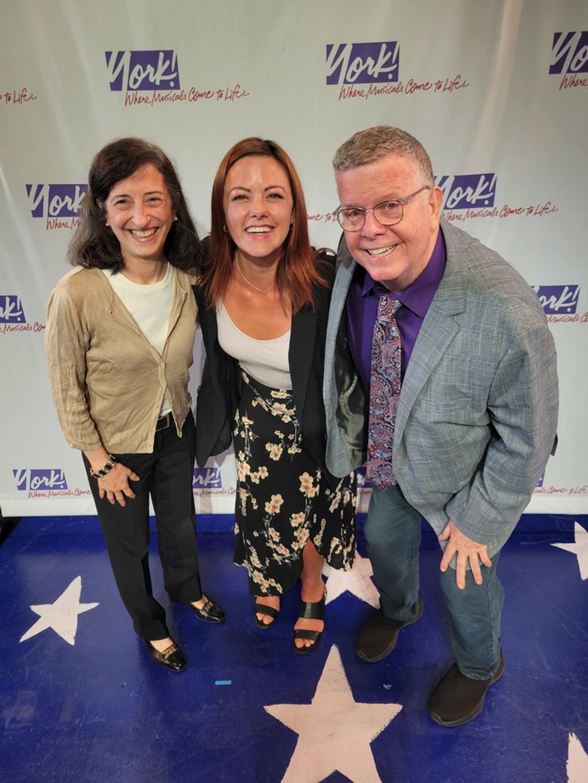 Alice Scovell, Kate Rockwell, James Morgan at 