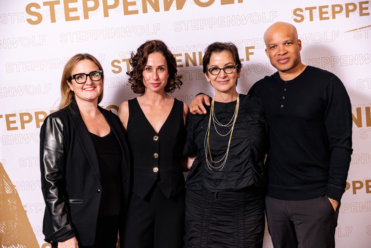 Executive Director Brooke Flanagan, Artistic Director Audrey Francis, director/ensemble member Anna D. Shapiro and Artistic Director Glenn Davis at 