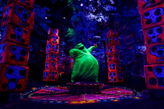 Photos: Inside THE NIGHTMARE BEFORE CHRISTMAS Light Trail at the New York Botanical Garden — photo 2 of 12
