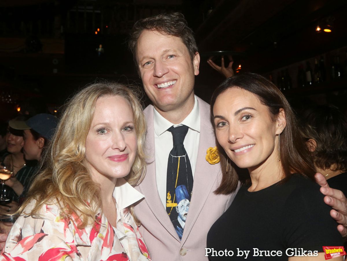 Katie Finneran, Todd Almond and Laura Benanti at 