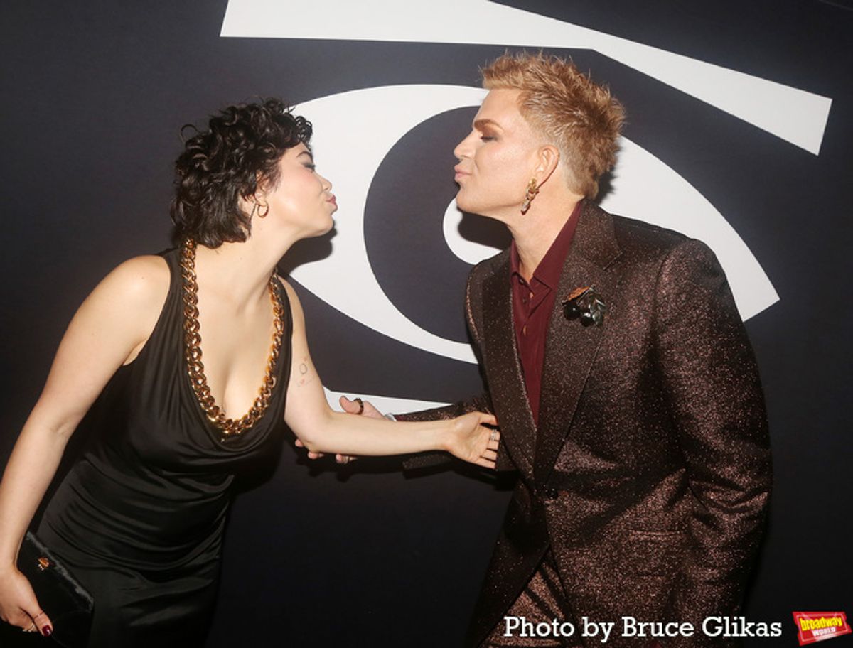 Auliʻi Cravalho and Adam Lambert  at 