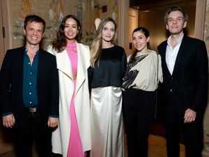 Nadine Sierra, Angelina Jolie, and Benjamin Bernheim @ BroadwayWorld Nadine Sierra, Angelina Jolie, and Benjamin Bernheim Photo