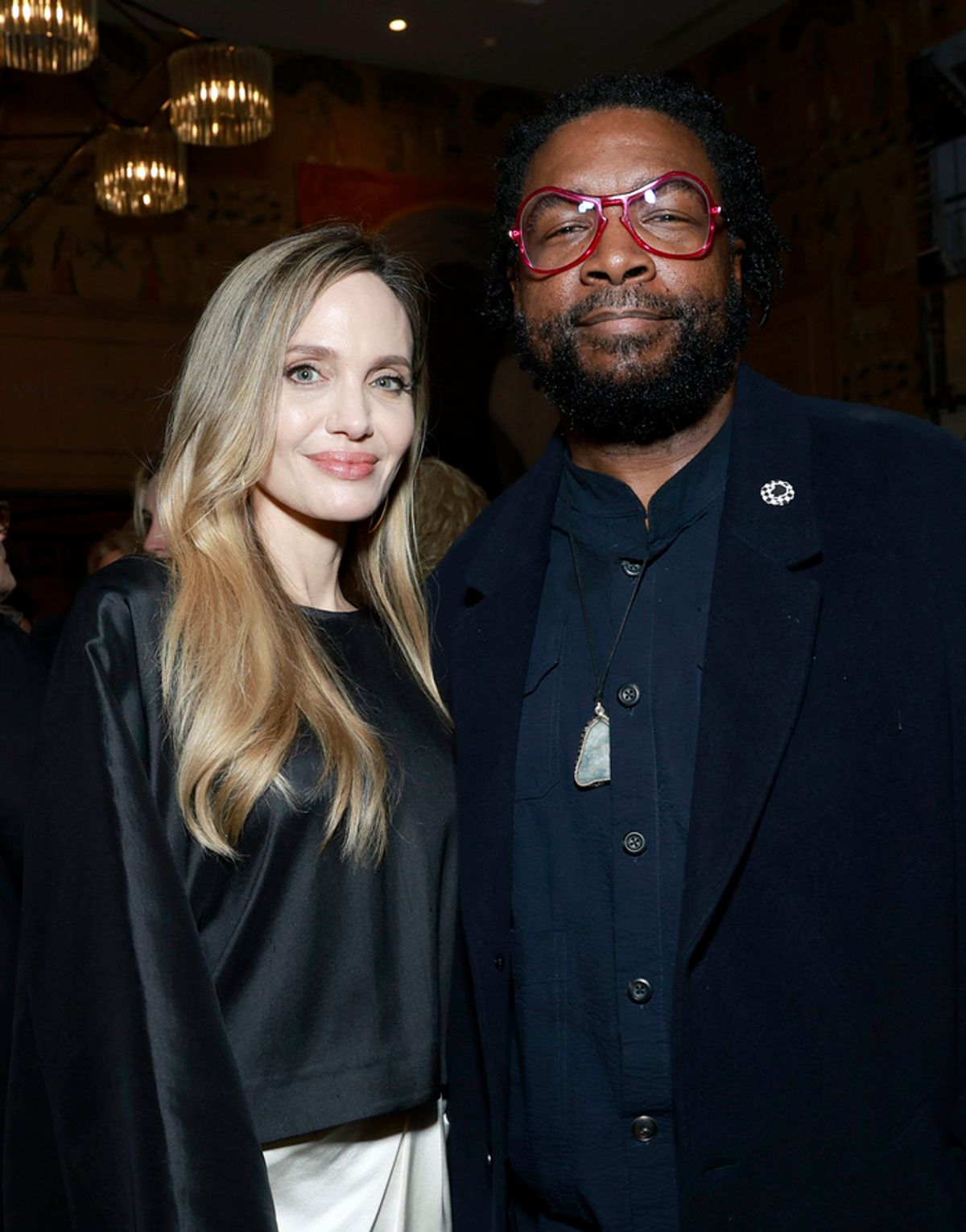Angelina Jolie and Questlove  at 