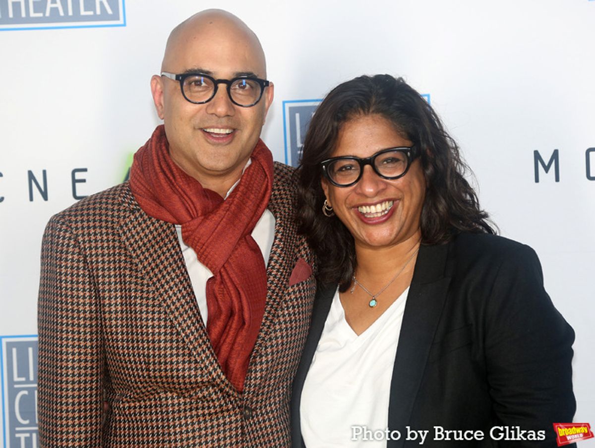 Ayad Akhtar and  Indhu Rubasingham at 