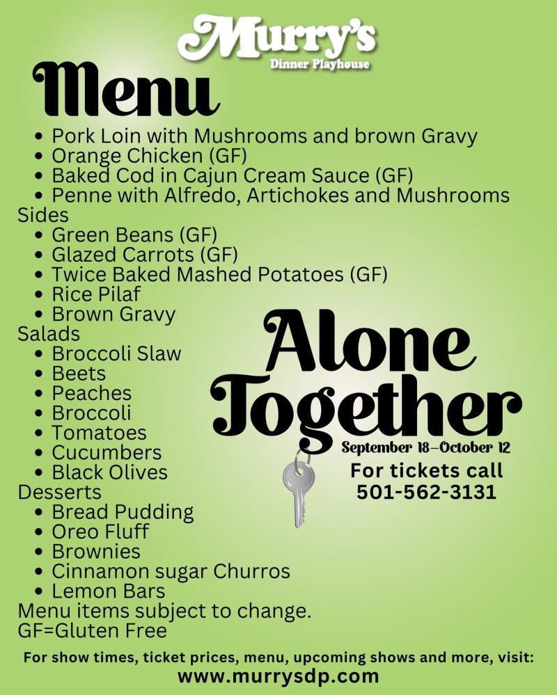 Review: ALONE TOGETHER at Murry's Dinner Playhouse Review: ALONE TOGETHER at Murry's Dinner Playhouse Image