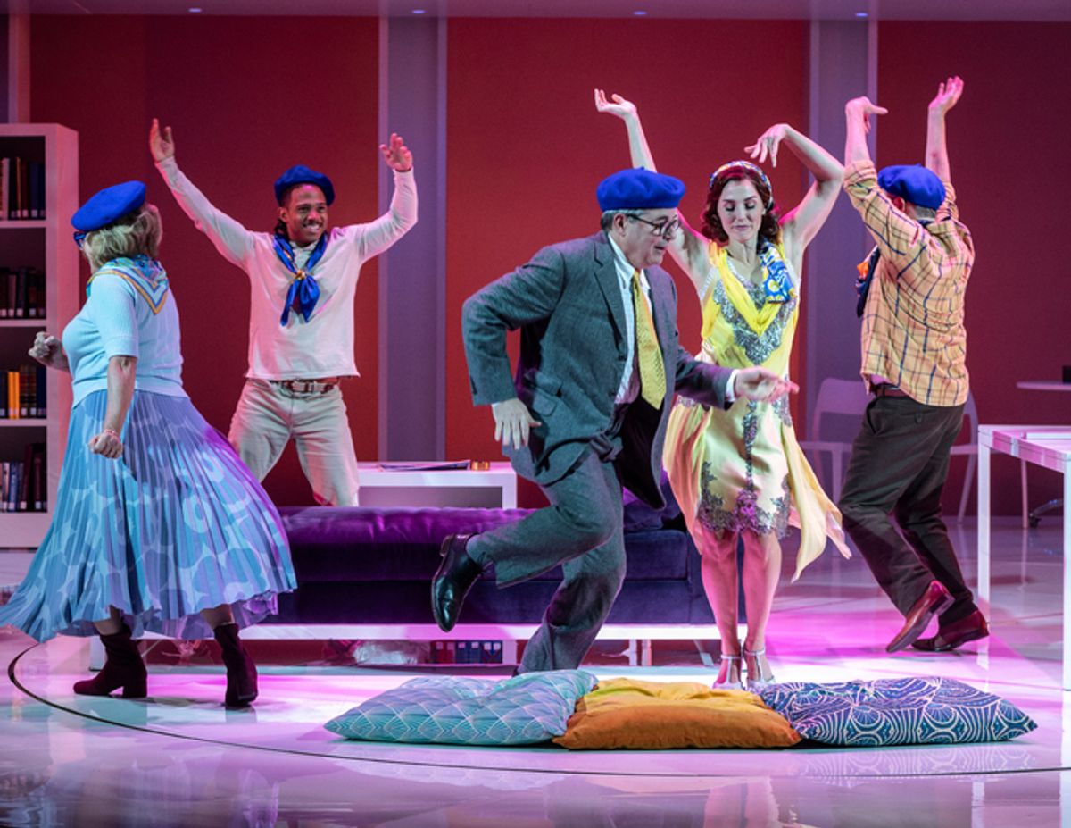 Judy Kaye, Chris Myers, Matthew Broderick, Mara Davi, and Matt McGrath in Babbitt at Shakespeare Theatre Company at 