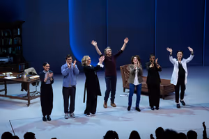 Saisha Talwar, Rafi Gavron, Melora Hardin, Robert Downey Jr., Andrea Martin, Brittany Bellizeare, and Ruthie Ann Miles @ BroadwayWorld Saisha Talwar, Rafi Gavron, Melora Hardin, Robert Downey Jr., Andrea Martin, Brittany Photo