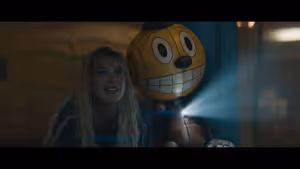 Millie Bobby Brown with Cosmo (voiced by Alan Tudyk) Photo
